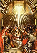 Picture, Traditional Pentecost Scene